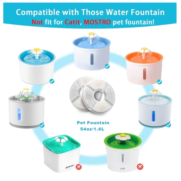 ❤️Pet Fountain Replacement Filter, Activated Carbon Filters for Cat & Dog Water - Picture 4 of 6